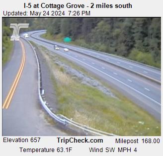 Traffic Cam I-5 at Cottage Grove - 2 miles south